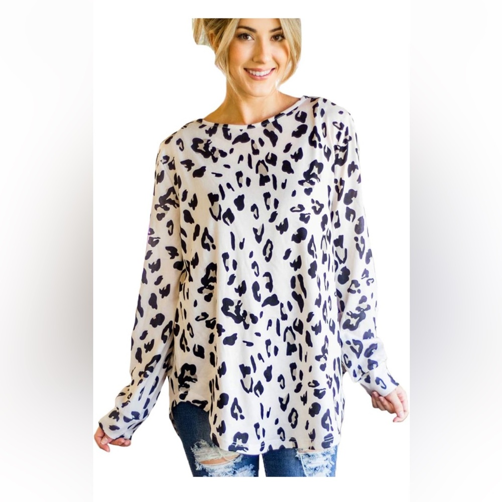 Tickled teal animal print